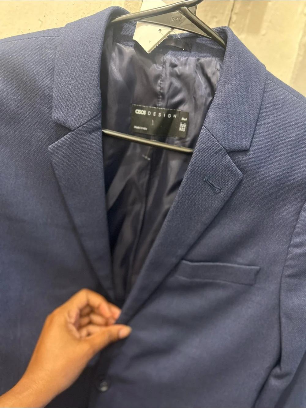 ASOS Men's Navy Blazer - Slim Fit
